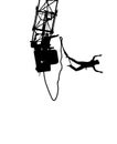 Bungee Silhouette Royalty Free Stock Photo