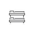 Bunk Bed outline icon