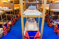 Bunk beds on ferry boat to Koh Tao Island, Thailand Royalty Free Stock Photo