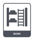 bunk icon in trendy design style. bunk icon isolated on white background. bunk vector icon simple and modern flat symbol for web