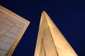 Bunker Hill Monument at Night Royalty Free Stock Photo