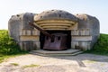 WWII German coastal artillery battery in Longues-sur-Mer, Normandy