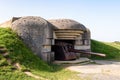 WWII German coastal artillery battery in Longues-sur-Mer, Normandy Royalty Free Stock Photo