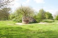 Bunker pillbox great world war 1 flanders belgium Royalty Free Stock Photo