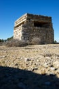 Bunker in Spanish civil war Royalty Free Stock Photo