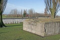 Bunker in a war cemetery Royalty Free Stock Photo