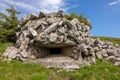 Bunker from 1 world war front side Royalty Free Stock Photo