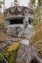 Bunker from 1 world war front side Royalty Free Stock Photo