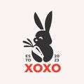 Bunny carrot logo icon