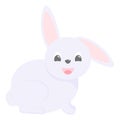 Bunny Cartoon vector illustration Funny rabbit Royalty Free Stock Photo