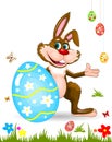 Bunny with easter eggs Royalty Free Stock Photo