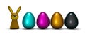 Cmyk easter eggs Royalty Free Stock Photo