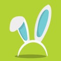 BUNNY HEADBAND YELLOWGREEN 06 Royalty Free Stock Photo