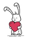 Bunny with heart