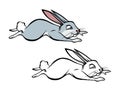 Bunny hopping coloring book