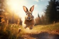 Bunny Hopping easter holiday theme