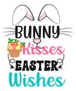 Bunny kisses and Easter wishes. Easter