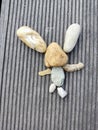Bunny made of stones