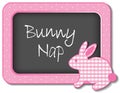 Bunny Nap Nursery Frame Royalty Free Stock Photo