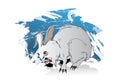 Bunny rabbit of death Royalty Free Stock Photo