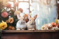Bunny Rabbits easter holiday theme