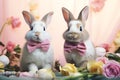 Bunny Rabbits easter holiday theme