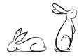 Bunny Rabbits Illustration Vector