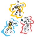 Bunny sport illustrations
