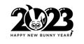 2023 bunny year sign