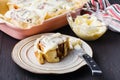 Buns with cinnamon cheese cream for breakfast Royalty Free Stock Photo