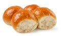 Buns pampushka on a white background. Isolated Royalty Free Stock Photo