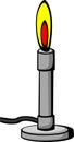 bunsen burner vector illustration