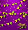 Bunting Background for Mardi Gras