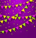 Bunting Background for Mardi Gras