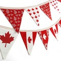 Bunting Canada illustration Royalty Free Stock Photo