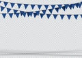 Bunting Hanging Banner EU Flag Triangle Background
