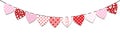 Bunting valentine decoration