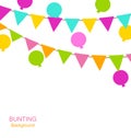 Buntings Flags Pennants and Balloons Royalty Free Stock Photo