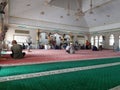 Buntok, Indonesia. March 26, 2023. A group of Muslims praying after praying in the month of Ramadan at a mosque