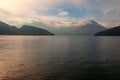 Buochserhorn mountain seen from a passenger boat Royalty Free Stock Photo