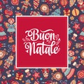 Buon Natale. Christmas template. Royalty Free Stock Photo