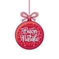 Buon Natale. Christmas template. Royalty Free Stock Photo