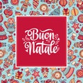 Buon Natale. Christmas template. Royalty Free Stock Photo