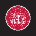 Buon Natale. Christmas template. Royalty Free Stock Photo