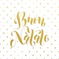 Buon Natale greeting. Italian Merry Christmas