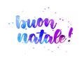 Buon Natale holiday lettering