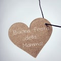 Buona festa della mamma, happy mothers day in italian