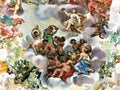 Buonaccorsi Palace in Macerata, Marche, Italy. Art and fresco