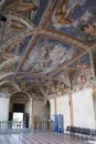 Buonconsiglio Castle Trento, Italy: painted ceiling in the Venetian loggia