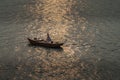 Buoy as moored sloop on Yangtze River, Chongqing,  China Royalty Free Stock Photo